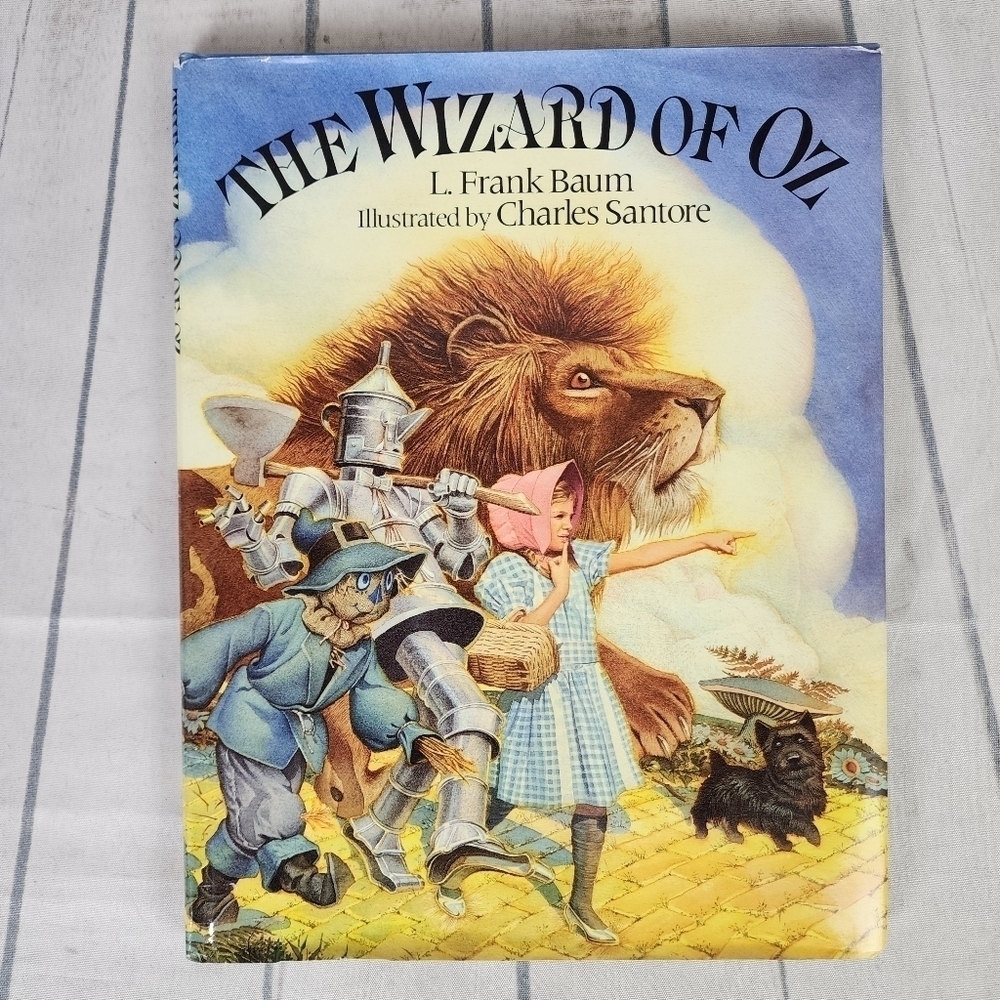 Vintage 1991 Wizard of Oz Hardcover Illustrated  by Charles Santore Full Color